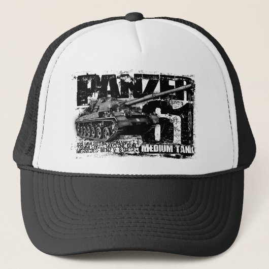 Panzer 61 Trucker Hat Trucker Pet (Voorkant)