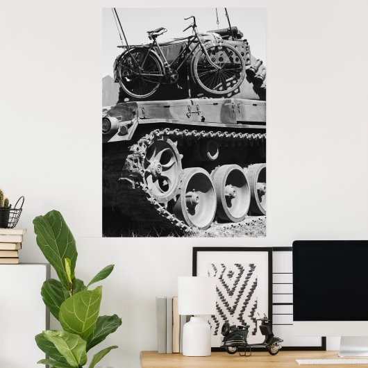 Panzer Fahrrad Poster (Thuiskantoor)