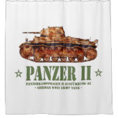 Panzer II A2 Tweede Wereldoorlog Duitse lichte tan Douchegordijn (Voorkant)