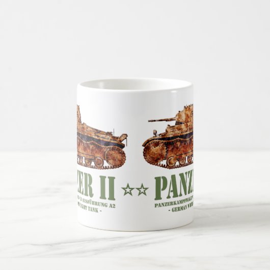 Panzer II A2 Tweede Wereldoorlog Duitse lichte tan Koffiemok (Center)