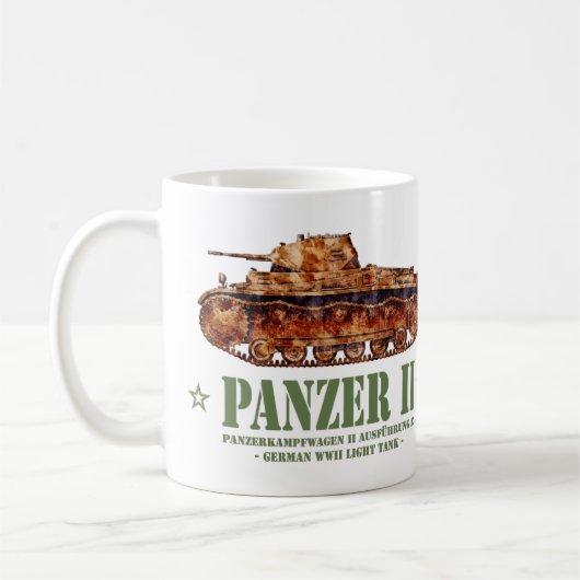 Panzer II A2 Tweede Wereldoorlog Duitse lichte tan Koffiemok (Links)