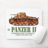 Panzer II A2 Tweede Wereldoorlog Duitse lichte tan Muismat (Met muis)