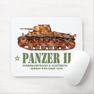 Panzer II A2 Tweede Wereldoorlog Duitse lichte tan Muismat