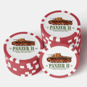 Panzer II A2 Tweede Wereldoorlog Duitse lichte tan Poker Chips (Opstapeling)