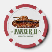 Panzer II A2 Tweede Wereldoorlog Duitse lichte tan Poker Chips (Achterkant)