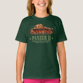 Panzer II A2 Tweede Wereldoorlog Duitse lichte tan T-shirt (Voorkant)
