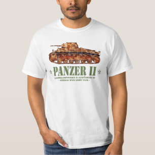 Panzer II A2 Tweede Wereldoorlog Duitse Lichte Tan T-shirt
