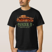 Panzer II A2 Tweede Wereldoorlog Duitse lichte tan T-shirt (Voorkant)