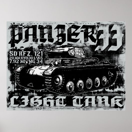 Panzer II Afdrukken Poster (Voorkant)