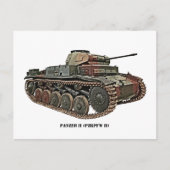 Panzer II Briefkaart (Voorkant)