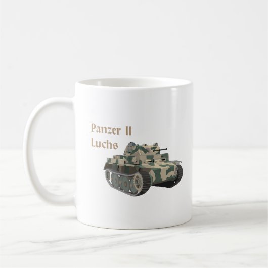 Panzer II Luchs German WW2 Battle Tank Koffiemok (Links)
