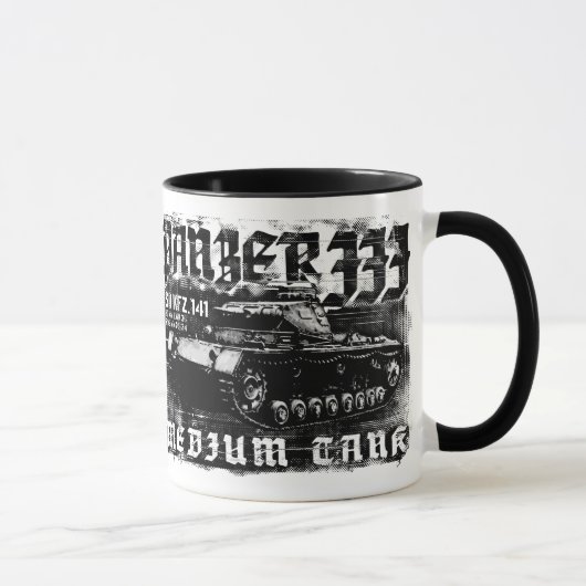 Panzer III 11 oz Ringer Mok (Rechts)