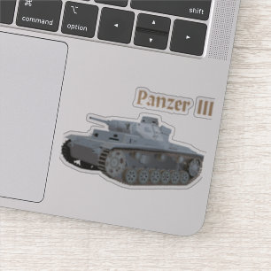 Panzer III Duitse WW2 Battle Tank Sticker