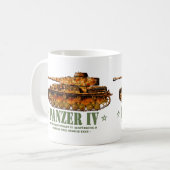 Panzer IV D Tweede Wereldoorlog Duitse Medium Tank Koffiemok (Voorkant links)