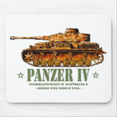 Panzer IV D Tweede Wereldoorlog Duitse Medium Tank Muismat (Voorkant)