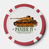 Panzer IV D Tweede Wereldoorlog Duitse Medium Tank Poker Chips (Achterkant)