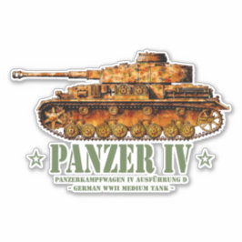 Panzer IV D Tweede Wereldoorlog Duitse Medium Tank Sticker