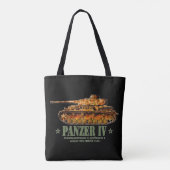 Panzer IV D Tweede Wereldoorlog Duitse Medium Tank Tote Bag (Achterkant)