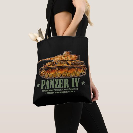 Panzer IV D Tweede Wereldoorlog Duitse Medium Tank Tote Bag (Dichtbij)