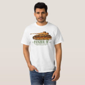 Panzer IV D Tweede Wereldoorlog Duitse Middelzware T-shirt (Voorkant volledig)