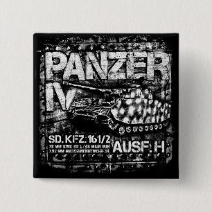 Panzer IV Vierkante Button 5,1 Cm