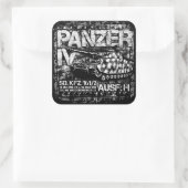 Panzer IV Vierkante Sticker (Tas)