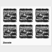 Panzer IV Vierkante Stickers (Vel)