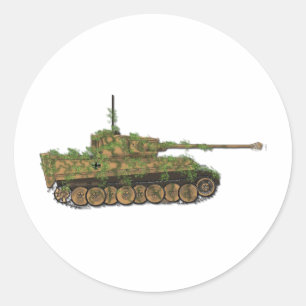 Panzer VI Tiger89 Ronde Sticker