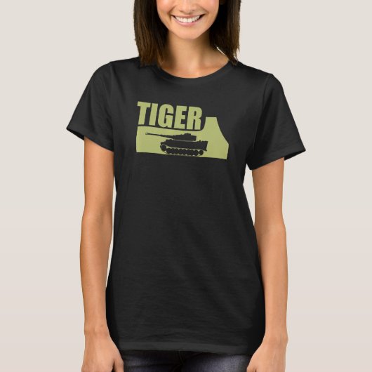 Panzer VI Tijger 1 Duitse WW2 1 T-shirt (Voorkant)