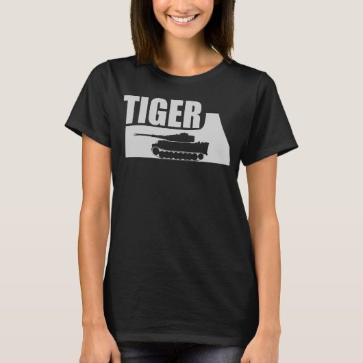 Panzer VI Tijger 1 Duitse WW2 2 T-shirt (Voorkant)