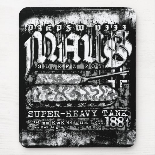 Panzer VIII Maus Muismat (Voorkant)