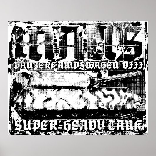 Panzer VIII Maus-Poster Poster (Voorkant)