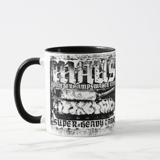 Panzer VIII Maus Ringer Coffee Mok (Links)