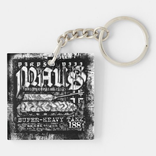 Panzer VIII Maus Sleutelhanger (Achterkant)