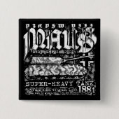 Panzer VIII Maus Vierkante Button 5,1 Cm (Voorkant)