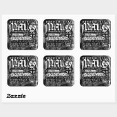 Panzer VIII Maus Vierkante Sticker (Vel)