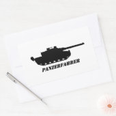panzerfahrer rechthoekige sticker (Envelop)