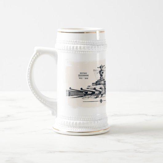 Panzerschiff Deutschland Stein Bierpul (Links)
