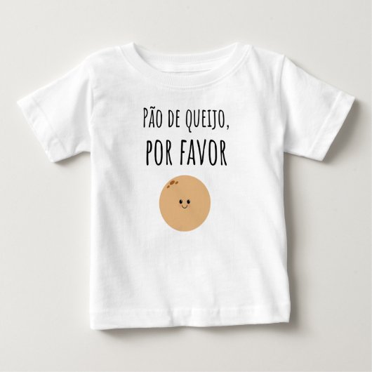 Pão de Queijo Braziliaans Baby Shirt (Voorkant)