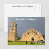 Paoay Church of the Philippines Briefkaart (Voorkant / Achterkant)