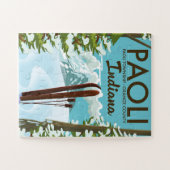 Paoli Orange County Indiana Ski-poster Legpuzzel (Horizontaal)