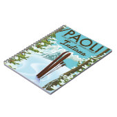 Paoli Oranje County Indiana Ski poster Notitieboek (Linkerzijde)