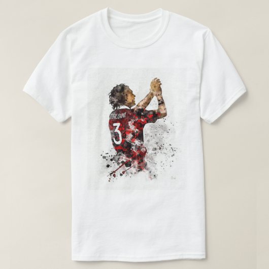 Paolo Maldini T-shirt (Design voorkant)