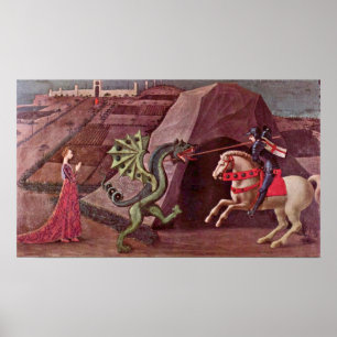 Paolo Uccello - St George en de Draak Poster