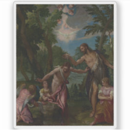 Paolo Veronese - De doop van Christus Sticker