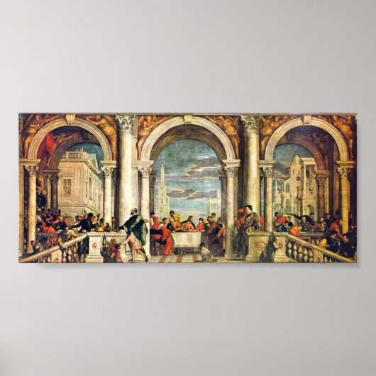 Paolo Veronese - Feast in the House of Levi Poster (Voorkant)