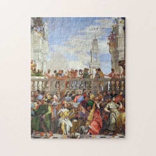 Paolo Veronese - Het huwelijk op Cana 1563 Legpuzzel (Verticaal)