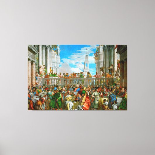 Paolo Veronese - Het huwelijk op Cana Canvas Afdruk (Voorkant)
