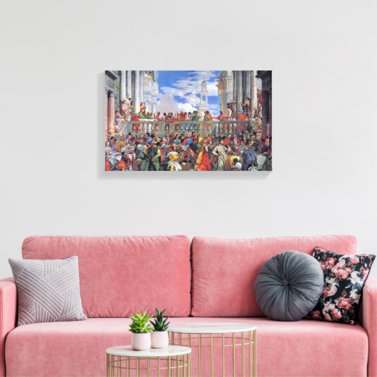 Paolo Veronese - Het huwelijk op Cana Canvas Afdruk (Insitu (Woonkamer))