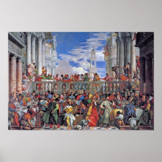 Paolo Veronese - Het huwelijk op Cana Poster (Voorkant)